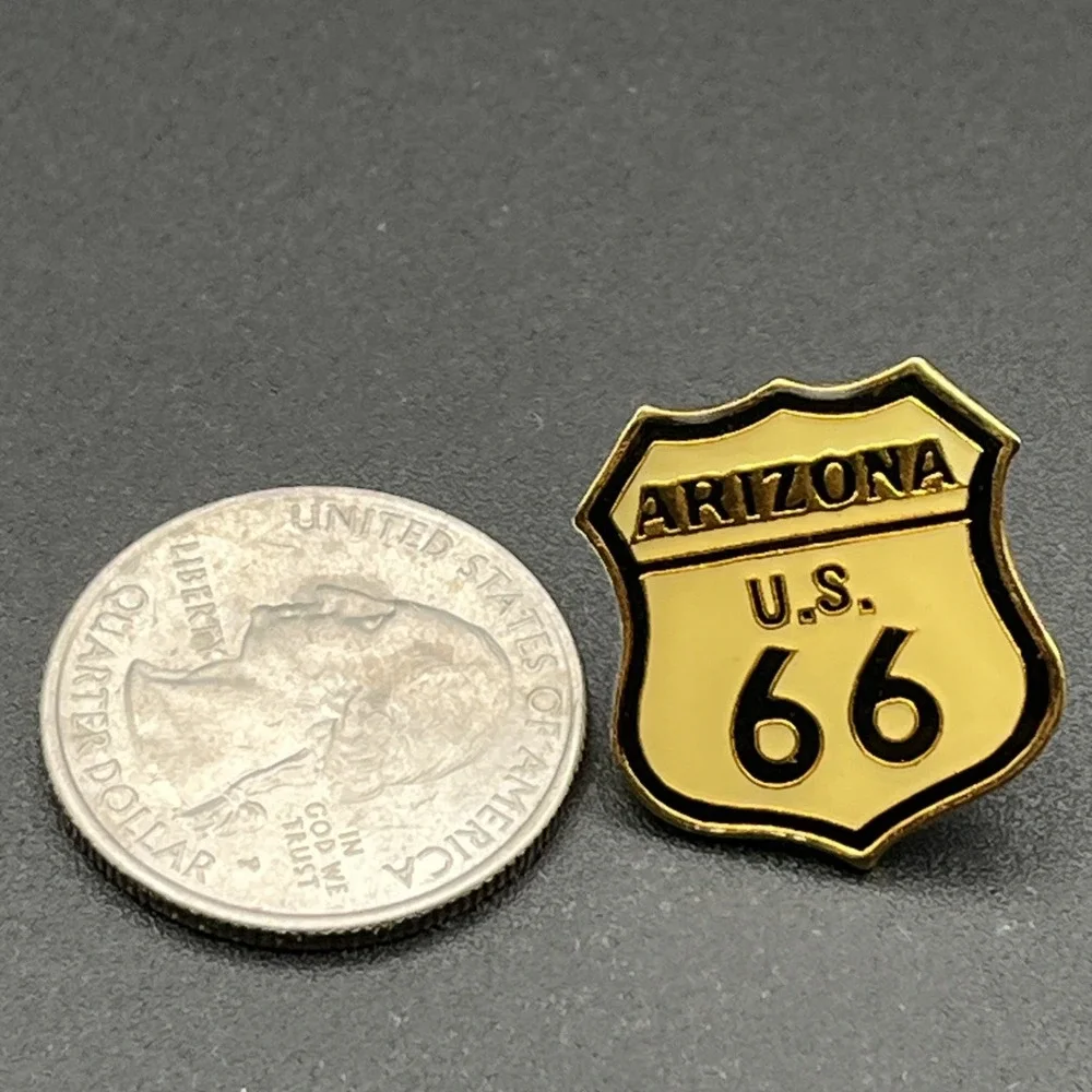 U.S. Route 66 Sign State Of Arizona USA Lapel Hat Pin‎